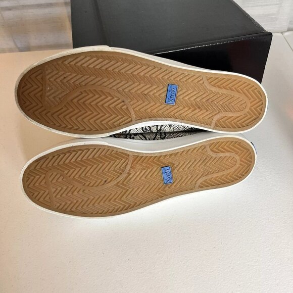 Keds Jump Kick Sneakers Womens Size 9.5 Python Snake Print Canvas Lace Up EUC! - Picture 10 of 11